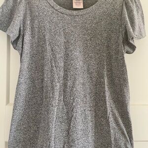 Philosophy Heather Gray Short Sleeve Top